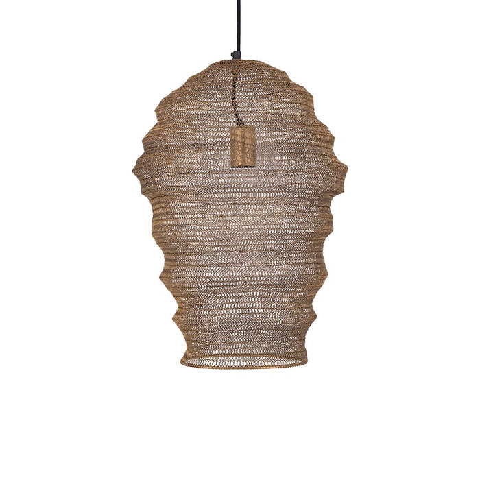 PTMD Miko Brass iron wired hanging lamp see through S