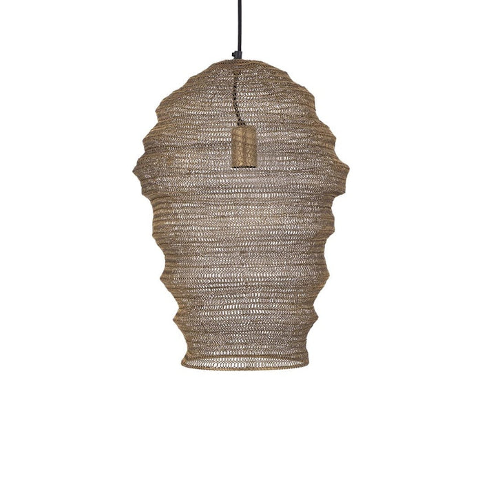 PTMD Miko Brass iron wired hanging lamp see through S