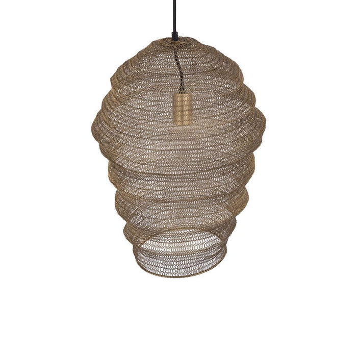 PTMD Miko Brass iron wired hanging lamp see through S