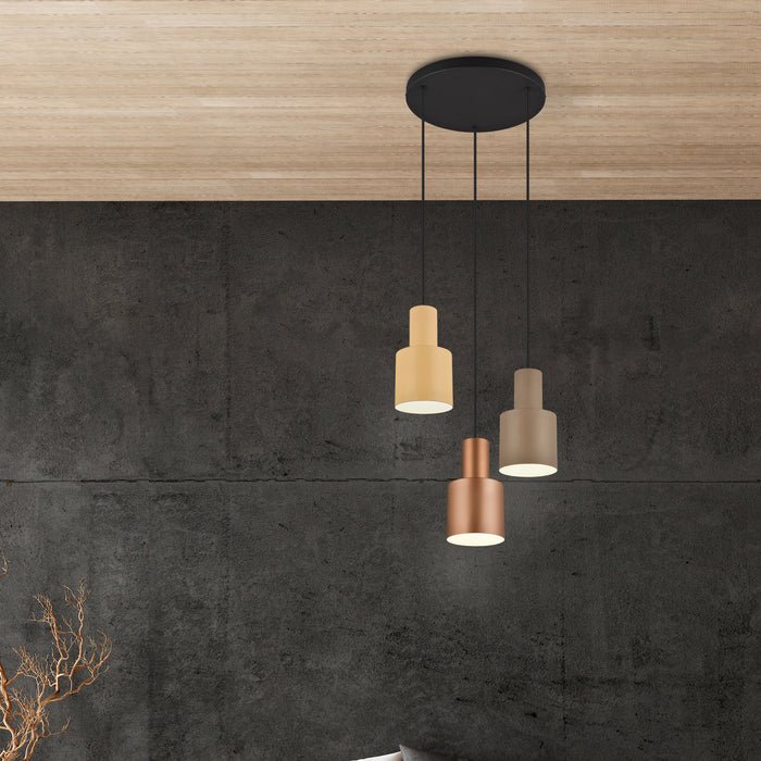 TRIO Agudo Hanglamp Multicolor - 3x E27