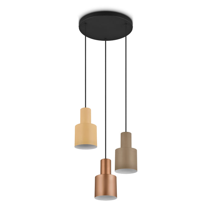 TRIO Agudo Hanglamp Multicolor - 3x E27
