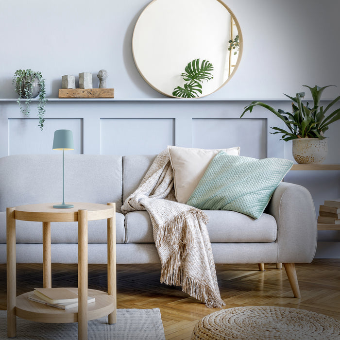 Brilliant Kaami Tafellamp - Ø 10 cm - Blauw