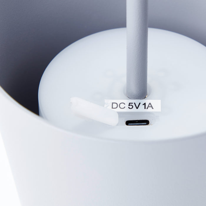 Brilliant Kaami Tafellamp - Ø 10 cm - Grijs