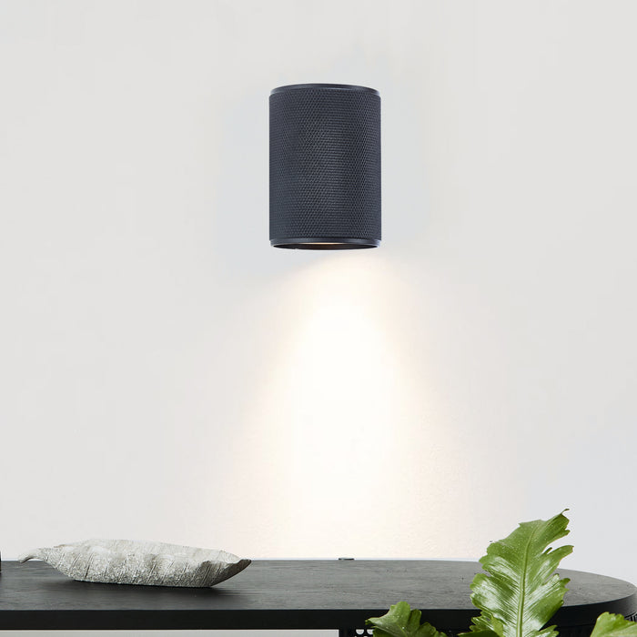 Brilliant Marty Wandlamp - Ø 6,5 cm - Zwart