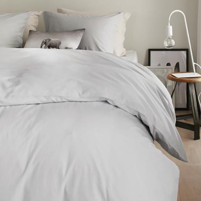 Beddinghouse Organic Basic Dekbedovertrek 140 x 200/220 cm - Light Grey