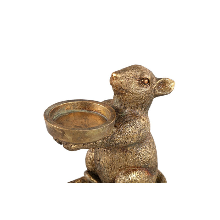 PTMD Kandelaar Miro - 12x6x13 cm - Polyester - Goud