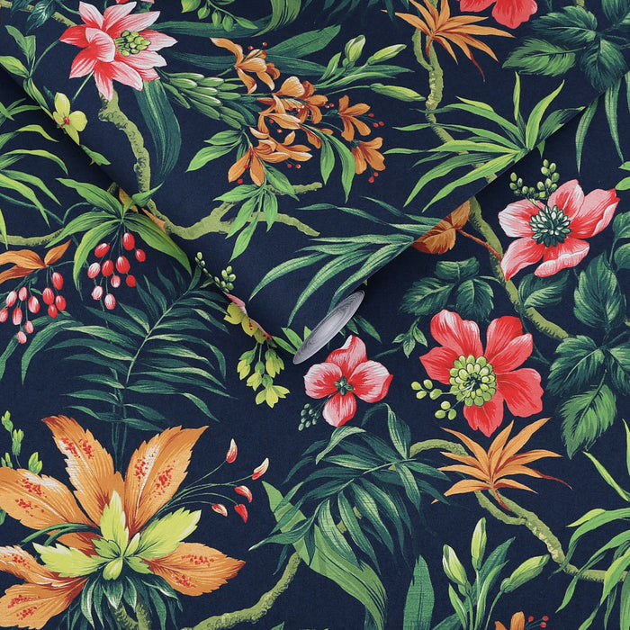 Graham & Brown vliesbehang Tesronto Navy blauw