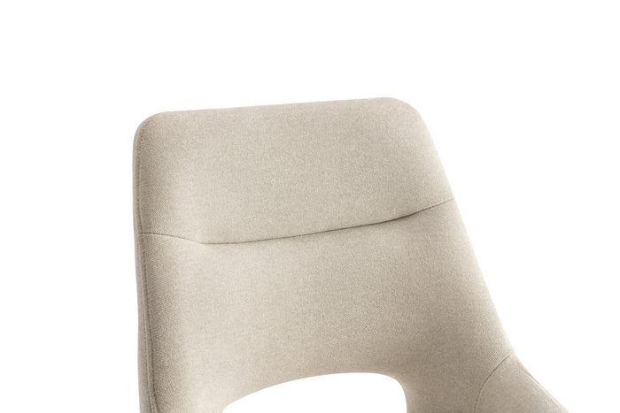 Furnihaus Eetkamerstoelen set van 2 - Tosca - Beige - Stof