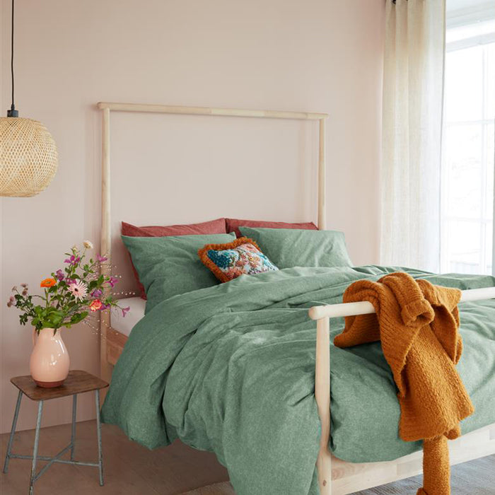 Beddinghouse Frost Dekbedovertrek 240 x 200/220 cm - Grijsgroen