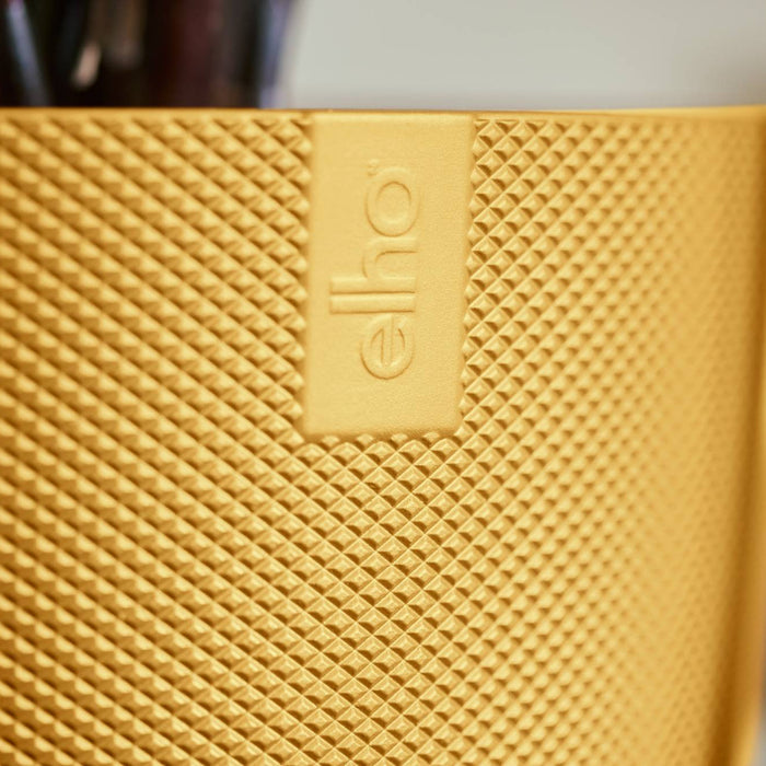 Kentia palm + elho Jazz Round amber yellow Ø26 - 160 cm