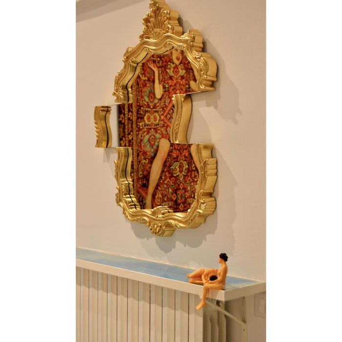 Tetris spiegel 70x90 goud