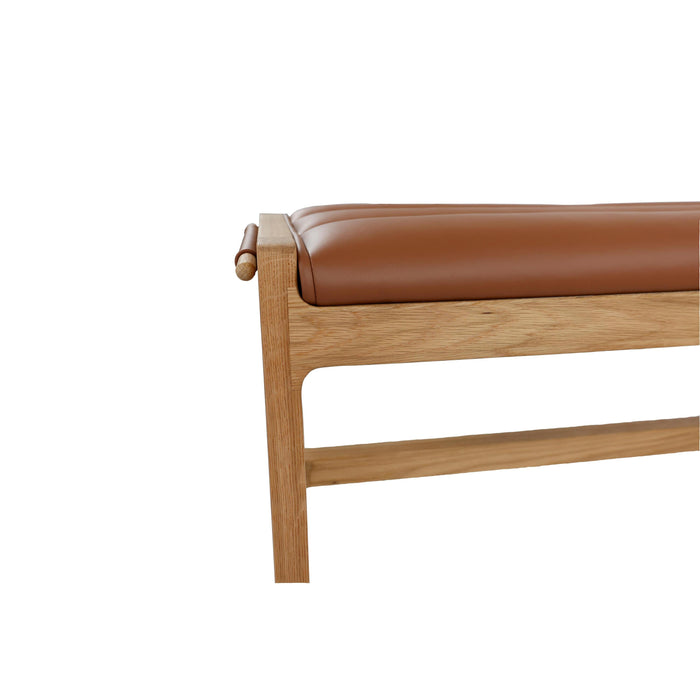 Leef eetbank 140 cognac