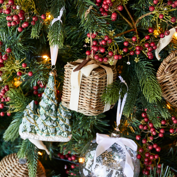 Riviera Maison Rustic Rattan Christmas Present S 8x8x8