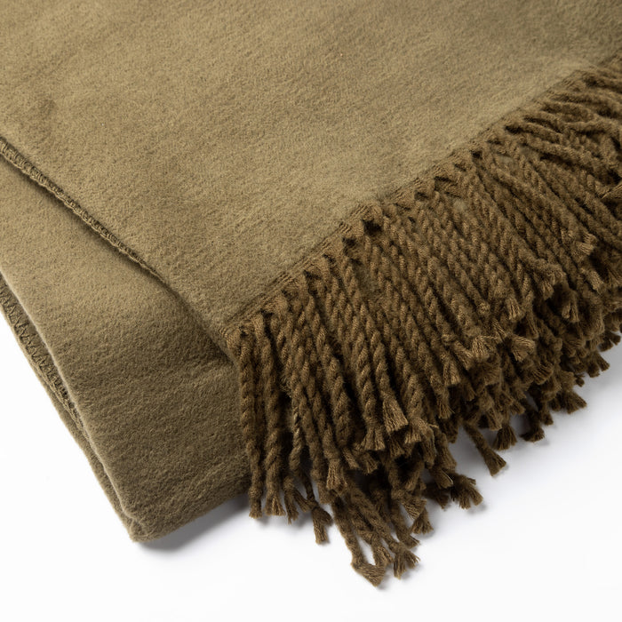 ANNABELLA | Plaid | 150x200 cm Military Olive | Groen | Uni | Hoii