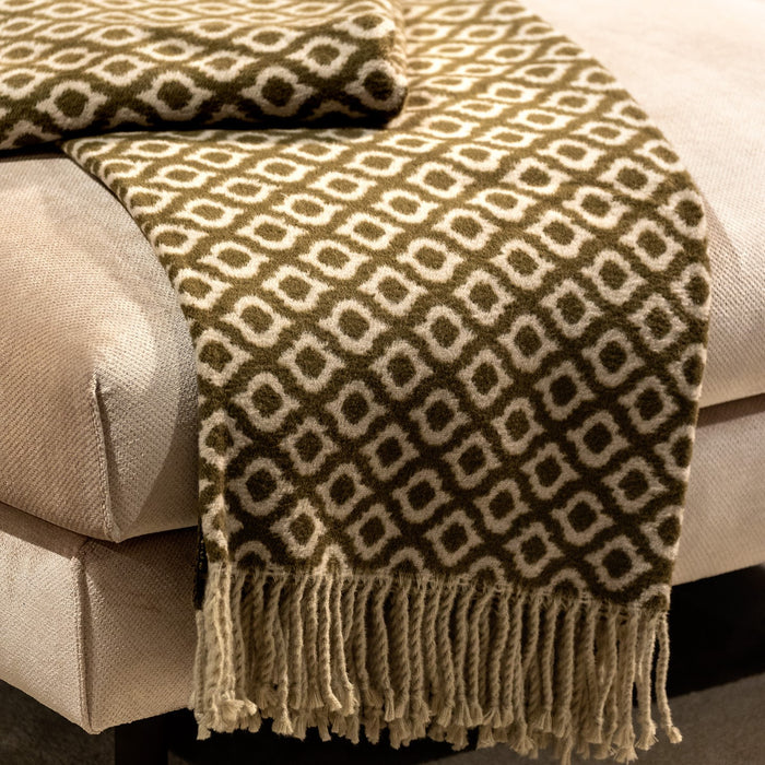 ISABELLA | Plaid | 150x200 cm Military Olive | Groen | Uni | Hoii