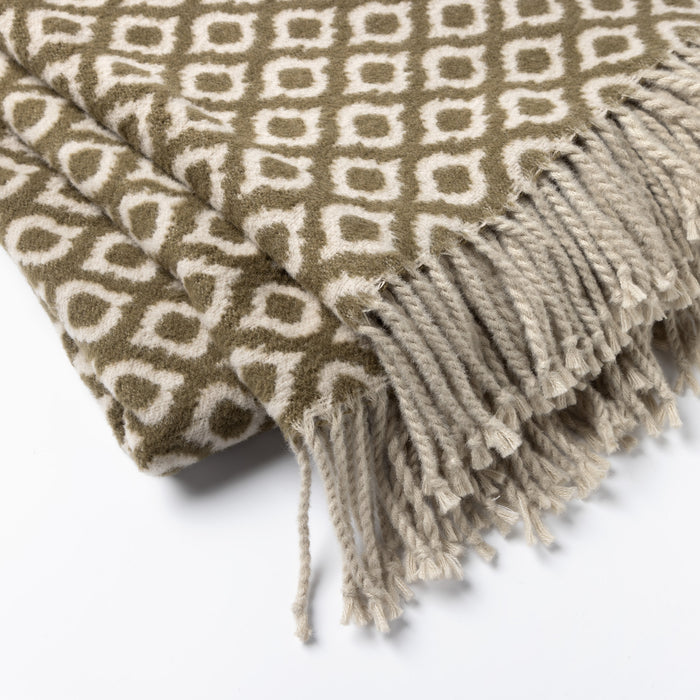 ISABELLA | Plaid | 150x200 cm Military Olive | Groen | Uni | Hoii