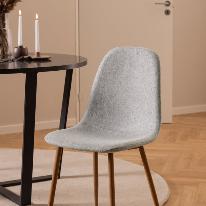 by fonQ basic Julia Eetkamerstoel - Lichtgrijs