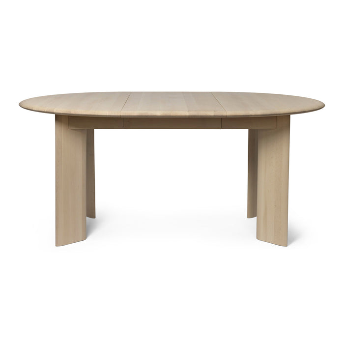 Ferm Living Bevel Uitschuifbare Eettafel 117/167 x 117 cm - Wit Beukenhout