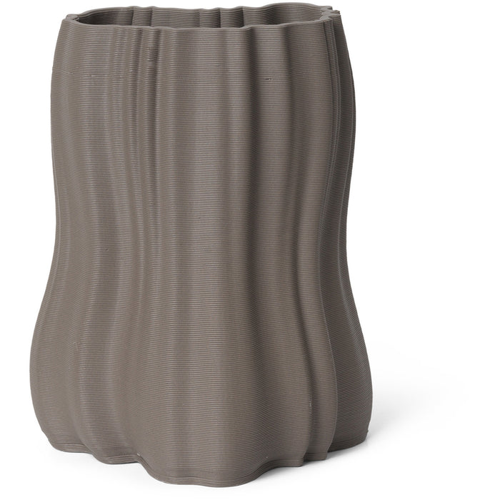 Ferm Living Moire Vaas H 20 cm - Anthracite