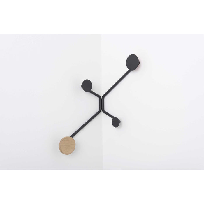 Hook wandkapstok binnenhoek groen