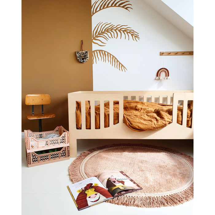 Anna vloerkleed kindervloerkleed Ø110 old pink