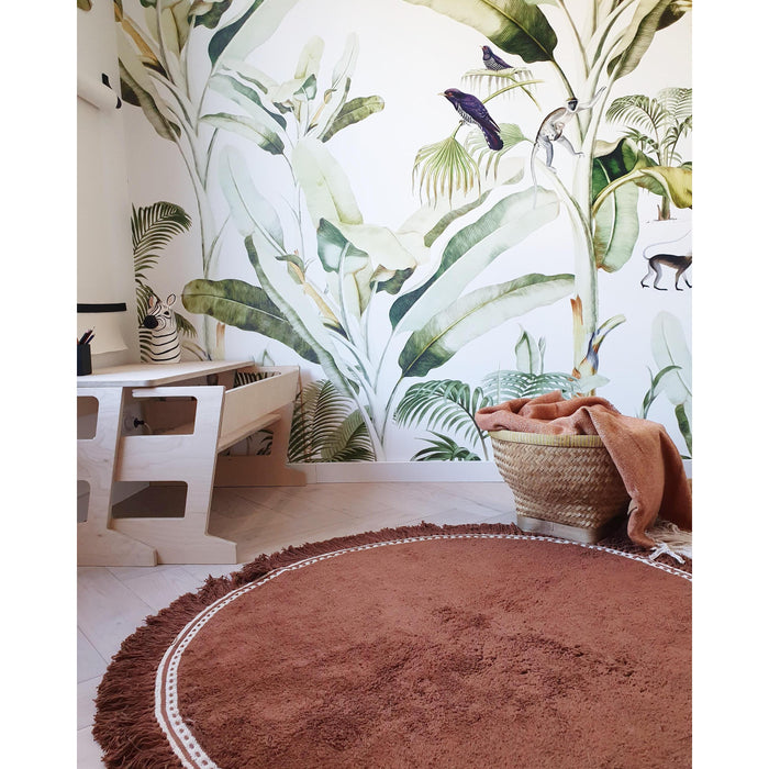 Anna vloerkleed kindervloerkleed Ø110 old pink