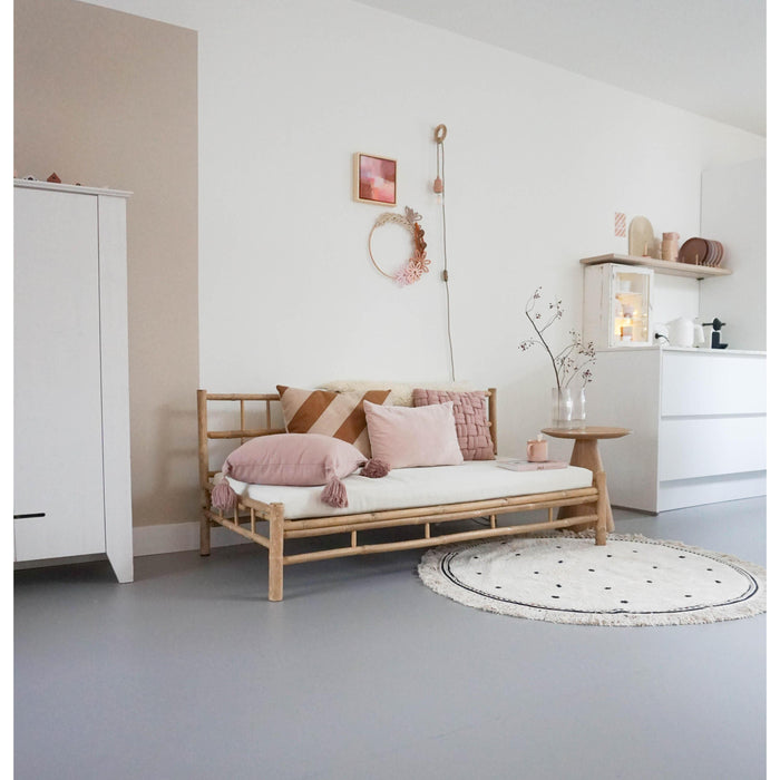 Anna vloerkleed kindervloerkleed Ø110 old pink