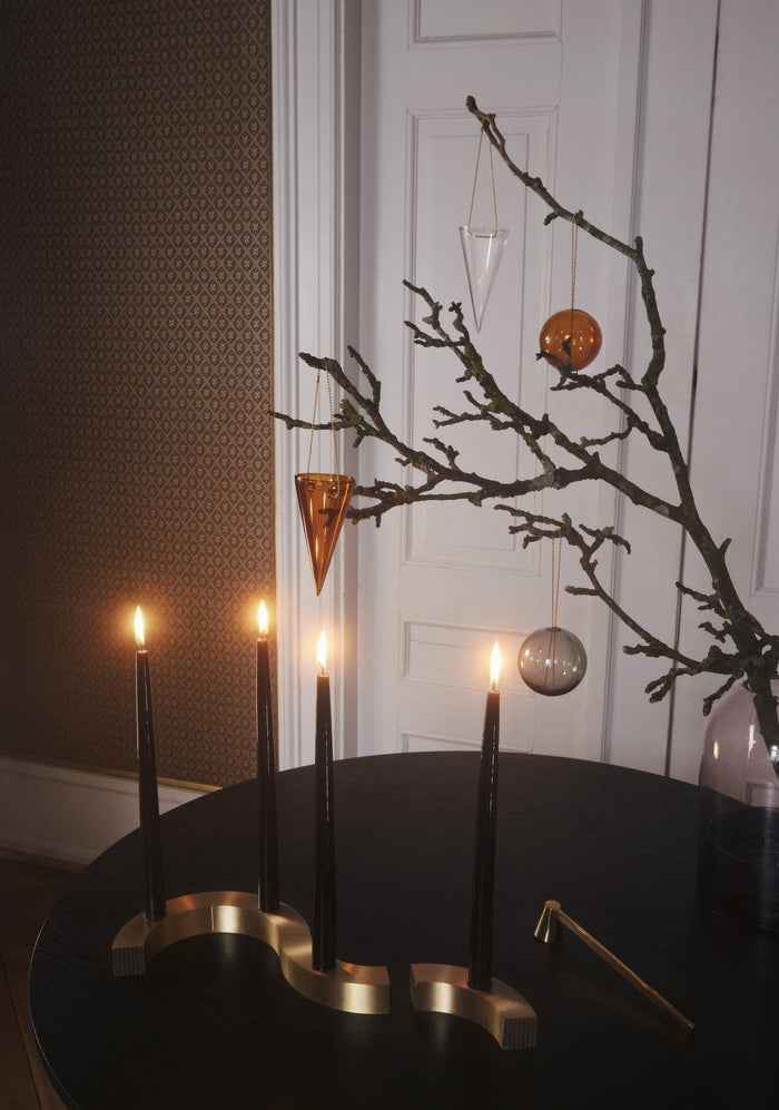 AYTM Tota vaas small zwart|amber