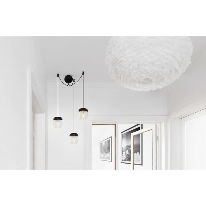 Cannonball 3 cluster hanglamp Ø12 zwart