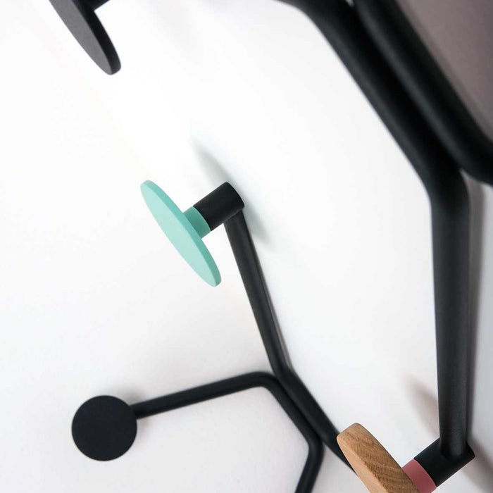 Hook wandkapstok binnenhoek zwart