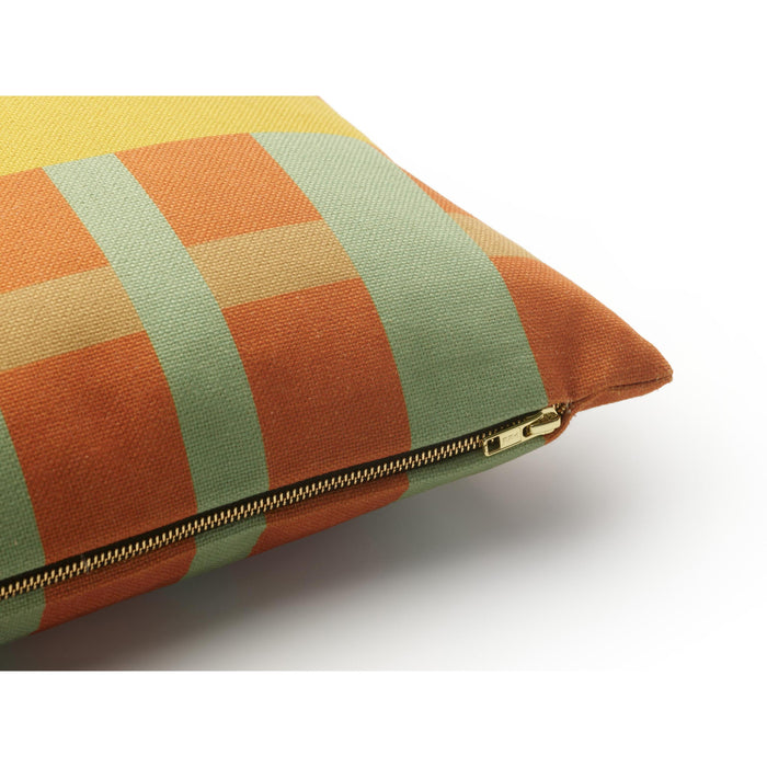 FÉST Striped Sierkussen 45 x 45 cm - Yellow