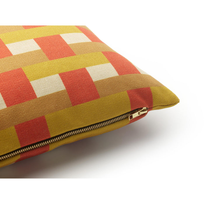 FÉST Striped Sierkussen 45 x 45 cm - Yellow