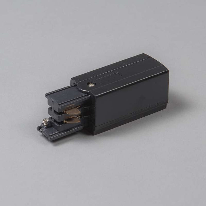 QAZQA Voeding voor 3-fase rail rechts zwart - 3-Phase