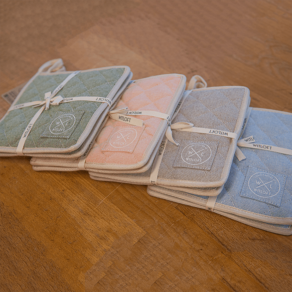 Witloft pannenlap gerecycled katoen - pistachio - one size