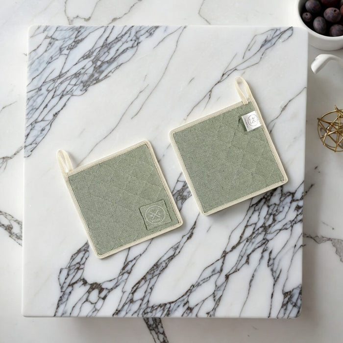 Witloft pannenlap gerecycled katoen - pistachio - one size