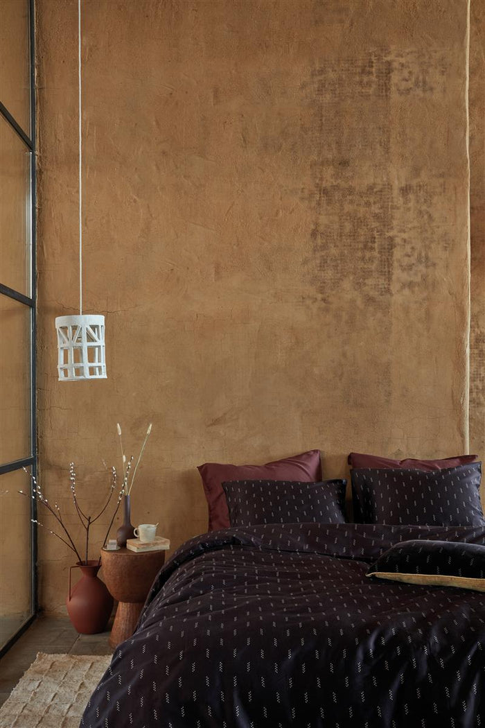 vtwonen Crops Dekbedovertrek - 200x200|220 - Donker Rood