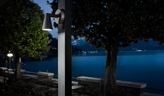 Flos Belvedere Spot wandlamp LED donkerbruin