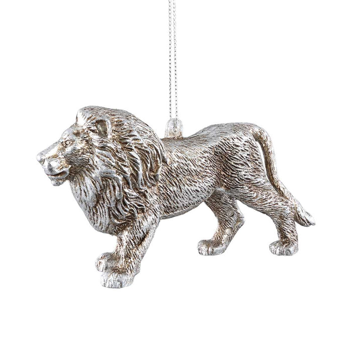 PTMD Kerstversiering Dier Niffler - 13x9x7 cm - Zilver - Set van 4