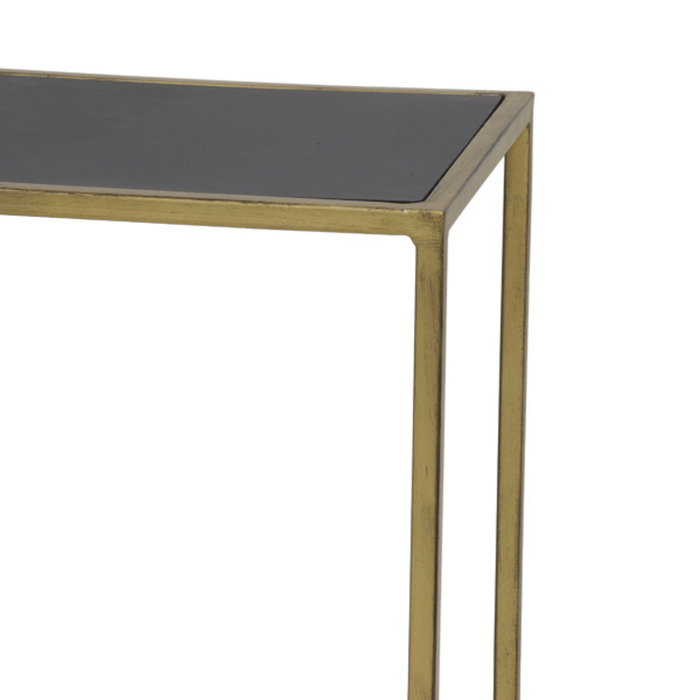 Light&living Side table S|2 100x25x70+120x25x80 cm BOCA m.zwart was...