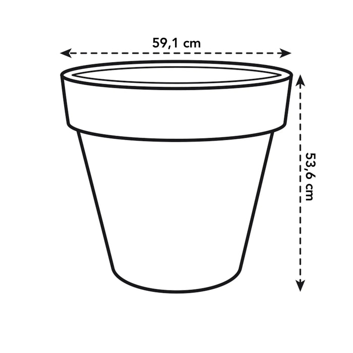 elho Pure Round Bloempot Ø 60 cm - Wit