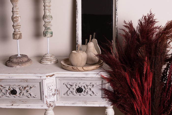 Clayre & Eef Decoratie schaal Ø 26x3 cm Bruin Hout Rond Fruitschaal