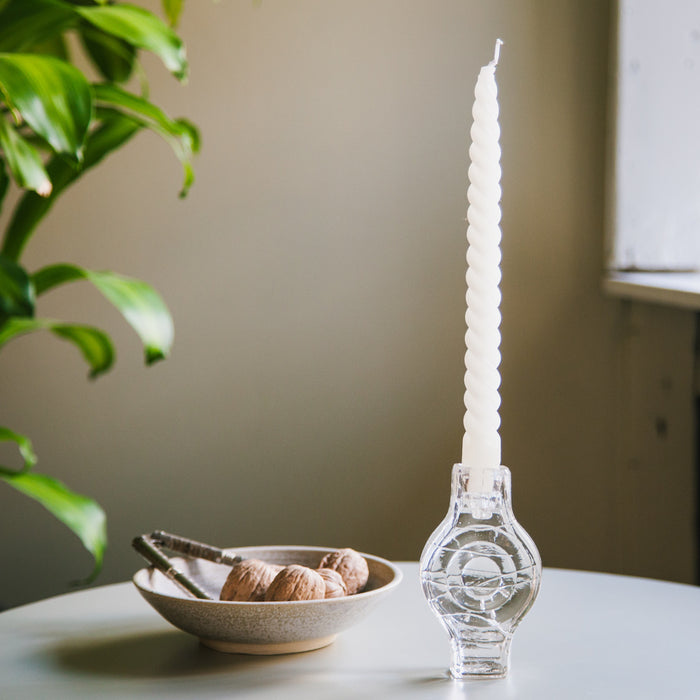 Brût Homeware, Set van 2 Kaarshouder Round, clear