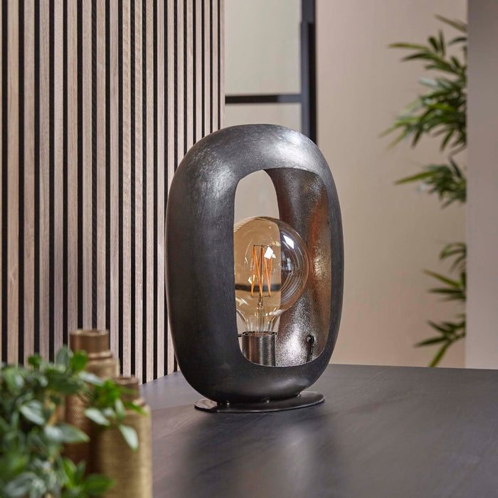 Fraaai - Conor tafellamp L - zwart nikkel