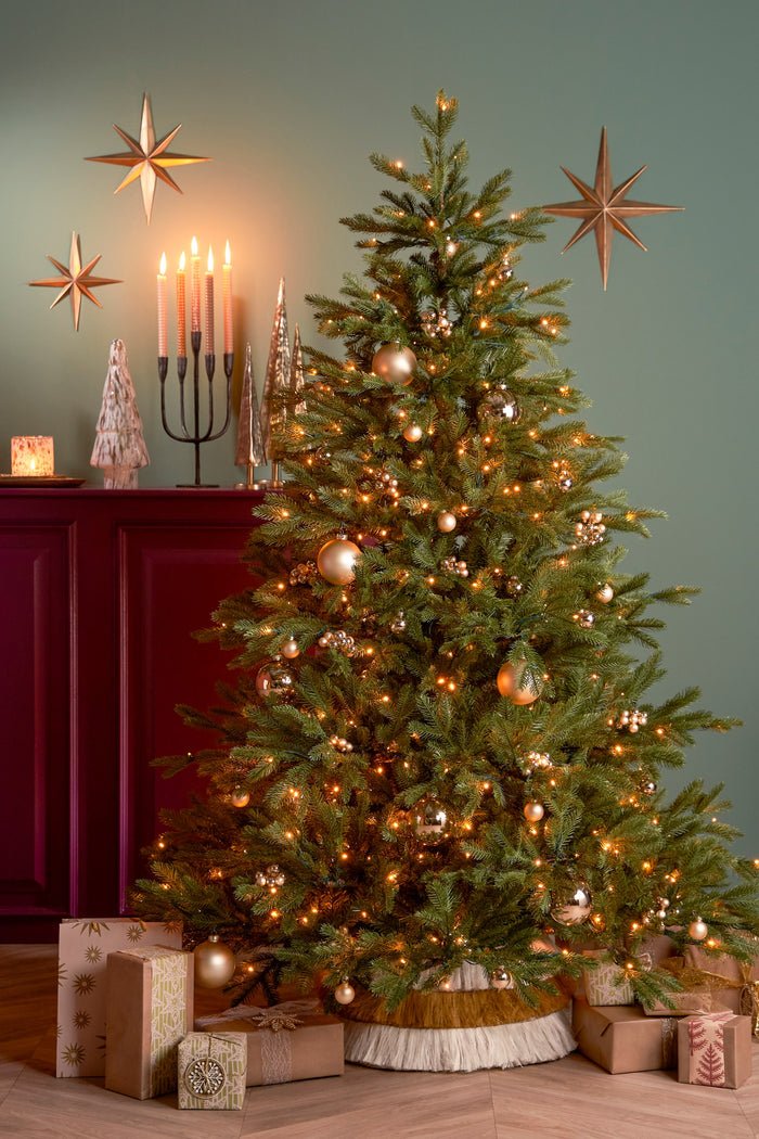 House of Seasons Kerstboomrok - H26 x Ø58 cm - Jute - Geel