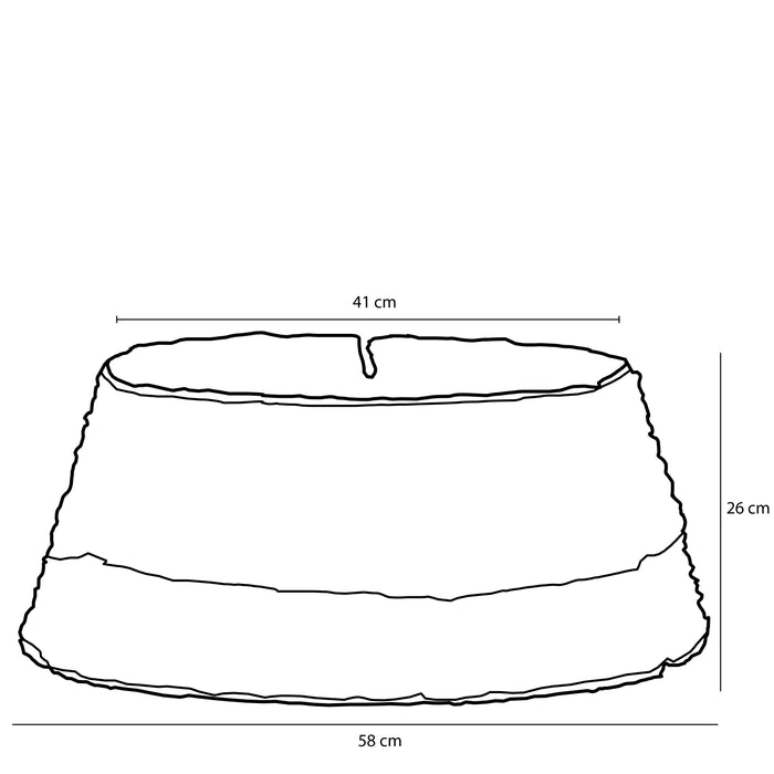 House of Seasons Kerstboomrok Opvouwbaar - H26 x Ø58 cm - Zwart