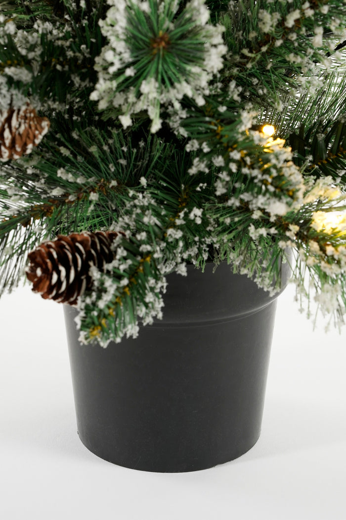 Black Box Trees Vandans Kunstkerstboom in Pot met LED - H90 x Ø48 cm