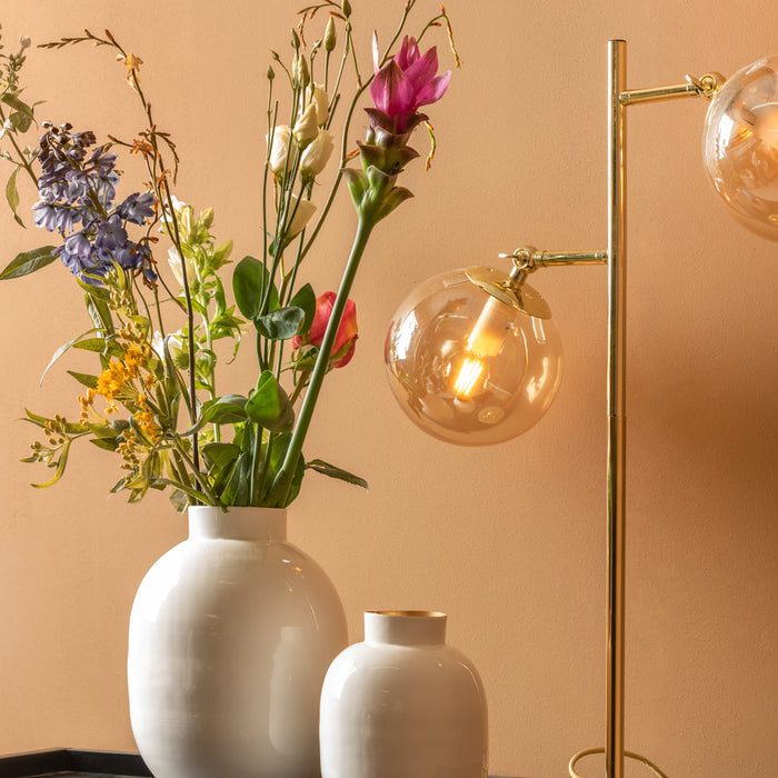 present time - Vaas Mila - Wit - 8x8x28,5cm