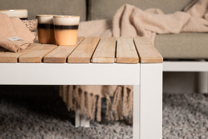 Nest outdoor Milena aluminium tuin salontafel beige - 120 x 70 cm