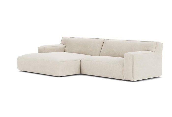 Clay bank met longchair links Sydney 22 beige