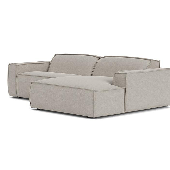 Edge bank met longchair rechts Sydney 22 beige